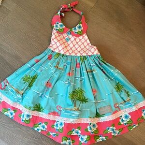 Eleanor Rose size 4/5 Hawaiian halter dress